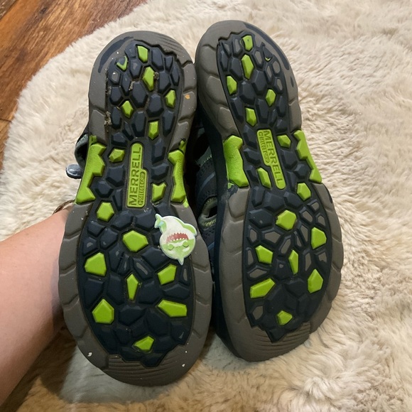 Merrell‎ Hydro Kids Size 4 Navy Blue MY53375 Waterproof Hiking Sandals - Picture 5 of 10